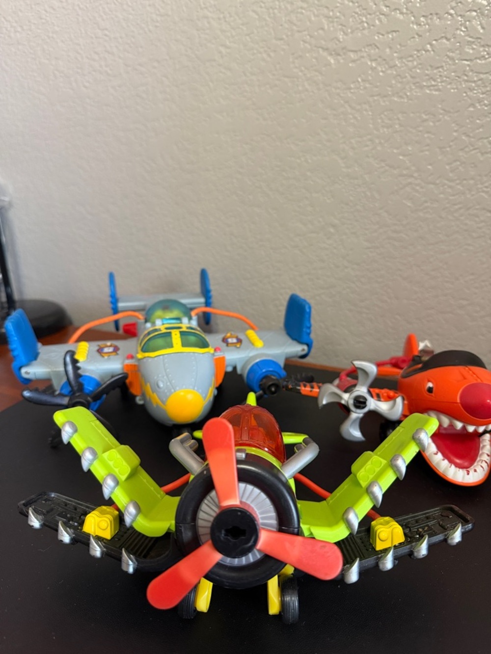 Vintage Fisher Price Imaginext Airplane Sky Racer Tornado Twin Eagle Tiger Shark - Picture 13 of 16